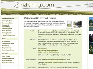nzfishing.comのワイタハヌイ・リバーのページ