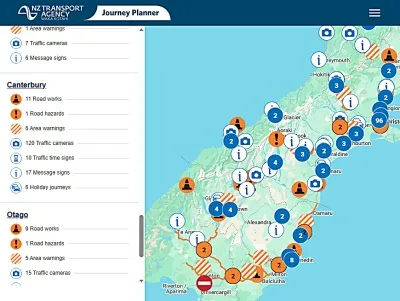 NZTAのNZ国道状況サイト
