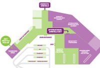 ジューシー・レンタルクイーンズタウン空港無料シャトル待ち合わせ場所マップ