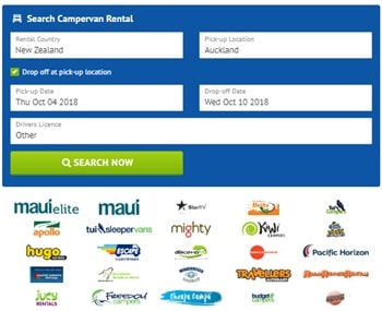 ニュージーランドレンタルキャンピングカー検索&最安値料金比較